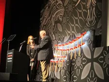 Anthropologist and Conservationist Dr Richard Leakey with Perri Peltz